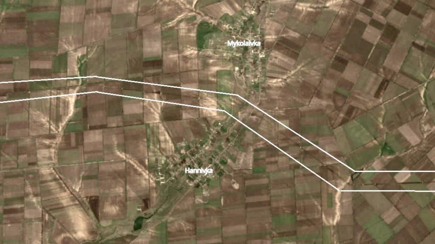 Ảnh vệ tinh tiết lộ hào chiến dài hơn 70km của Nga ở Zaporizhzhia